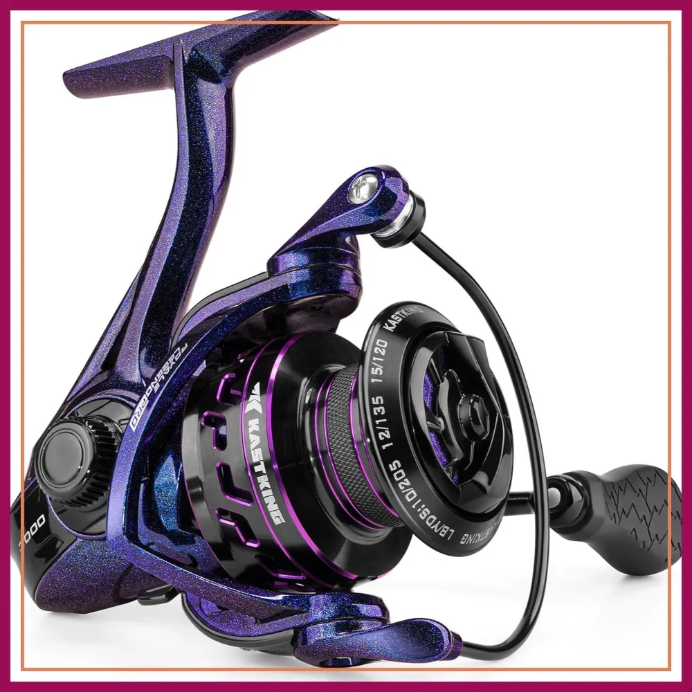 

Lightweight Spinning Reel, 6.2:1 Gear Ratio, 25LBs Max Drag, TPE Handle Knobs, Aerodynamic Rotor