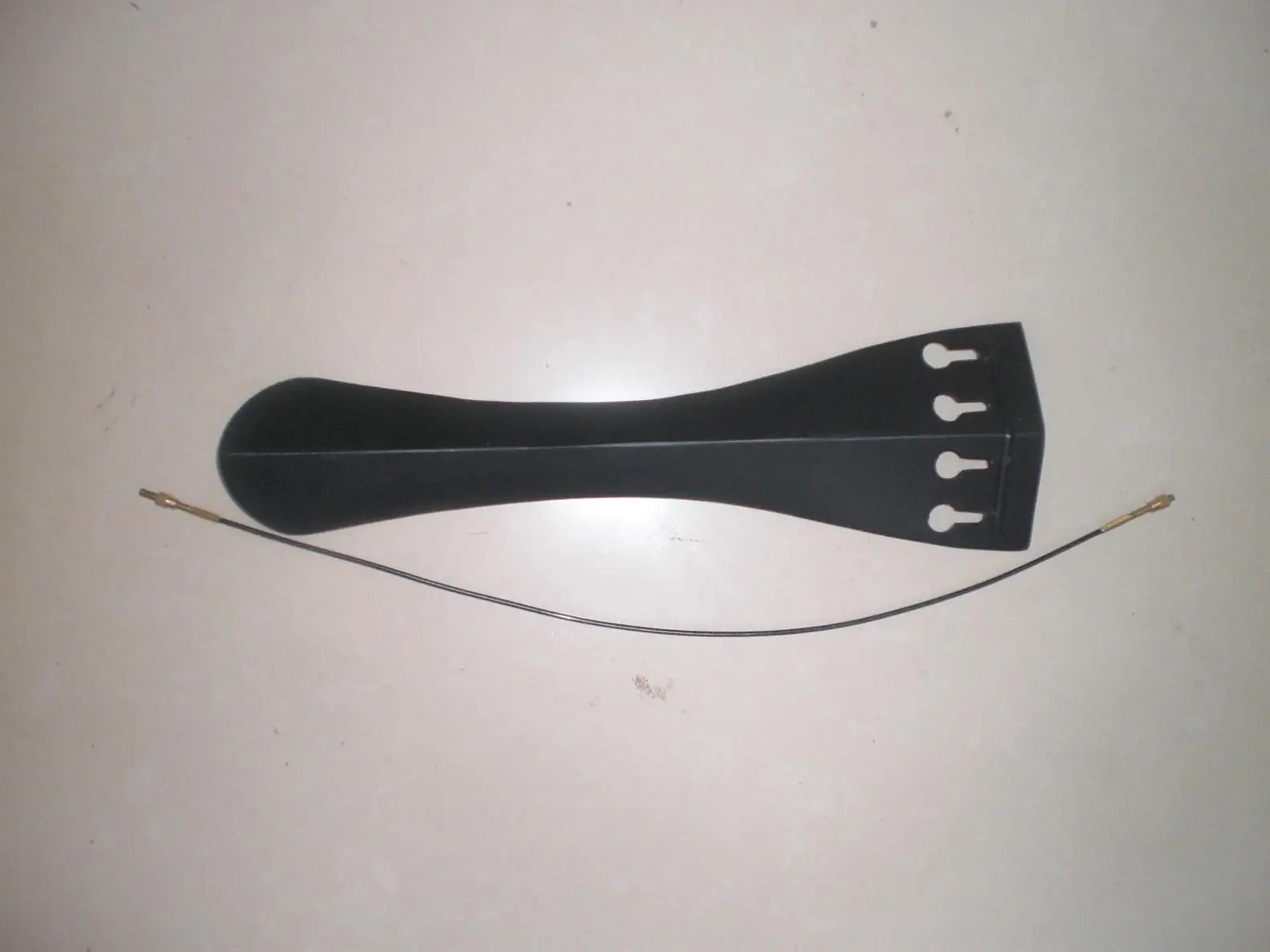 1 PC Double Bass Tail Piece 3/4 With Steel Tail Gut Ebony or Rose Wood or Aluminum Alloy or Carbon Fiber