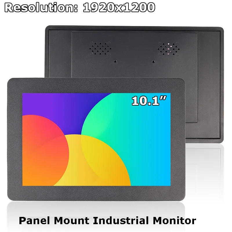 Hot Koop 10.1 Inch 16:10 1280X800 Industriële Metalen Case Resistive/Capacitieve Vga Hdmi Touch Screen Computer Monitor