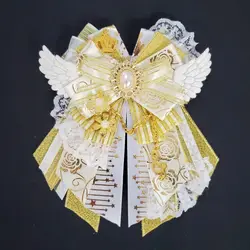 Lolita Bow Women's Luxury Brooch Anime Role Playing Dance Set Shirt Dress Accessories Handmade Collar High End Jewelry Gifts