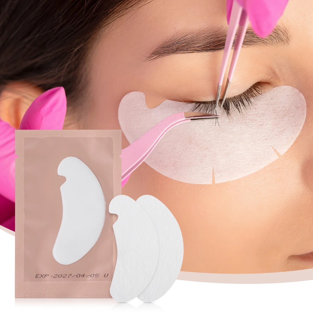 

20/40/100Pairs Eye Patches Under Eyelash Pads for Building Hydrogel Paper Patches Lint Free Stickers for False Eyelashes