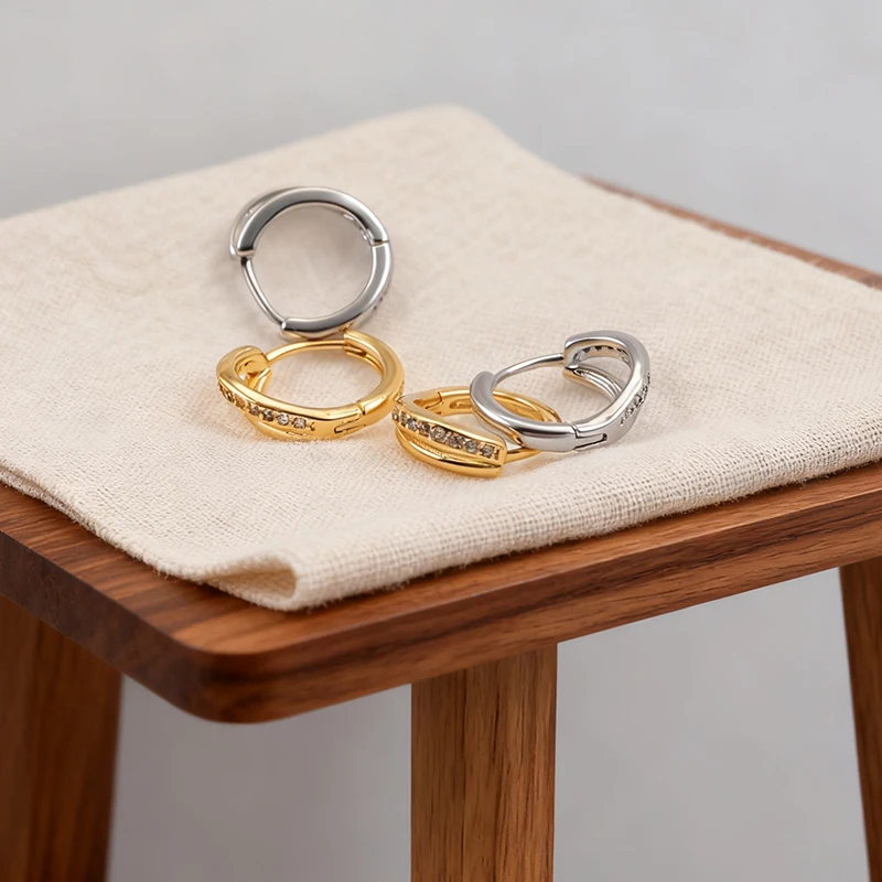 

Новые серебряные двойные круглые сверкающие маленькие циркониевые изысканные серьги, подходящие роскошные высококачественные очаровательные женские модные украшения