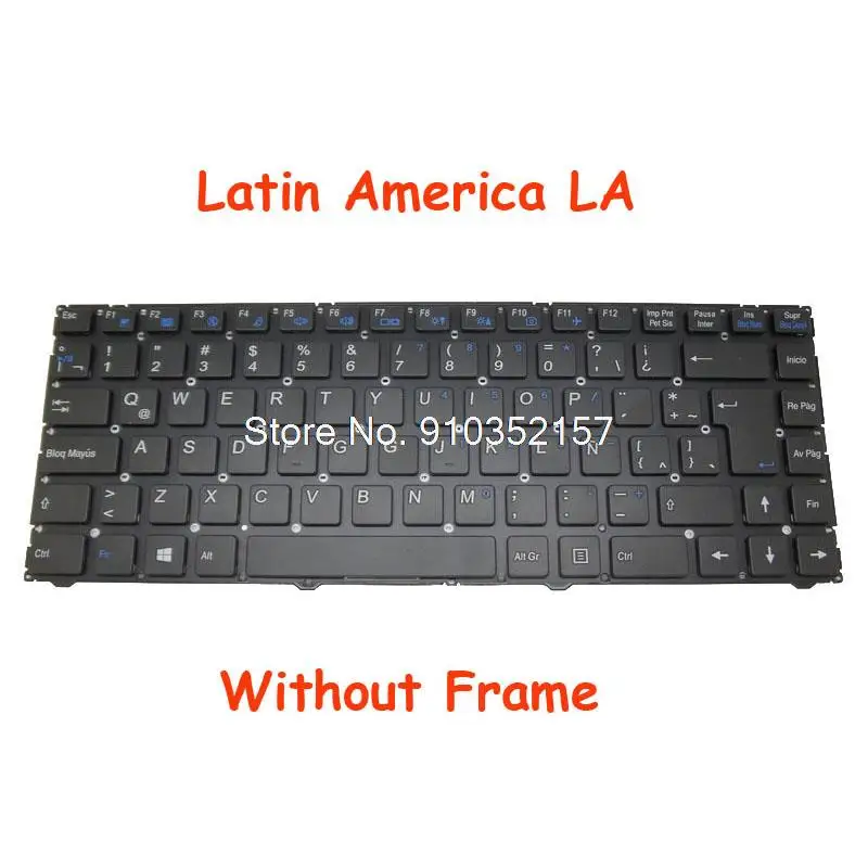 

Laptop Keyboard For Lanix Neuron A Neuron A V7 Neuron A 43323 14' English US Latin America LA Black Without Frame