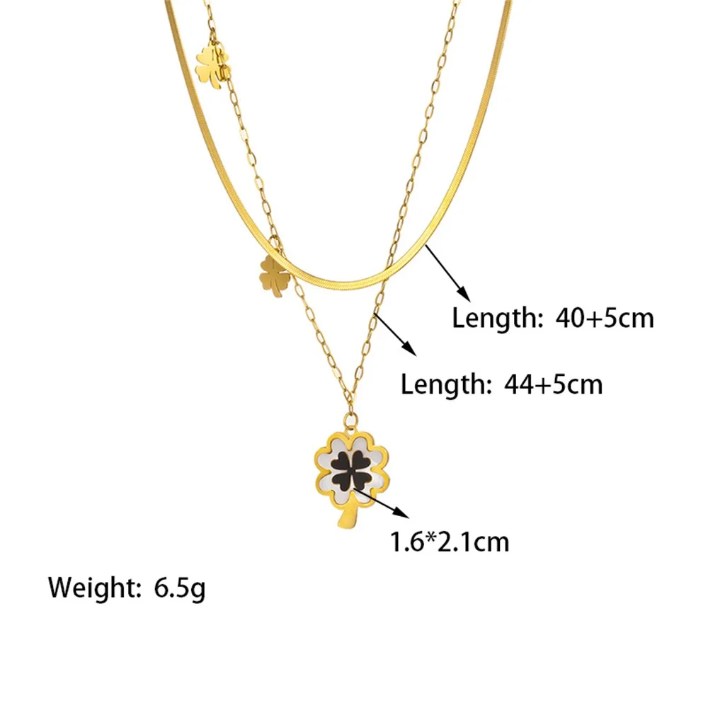 2 PCS Set Metal Leaves Epoxy Earring Necklace Set Shinny Gold Color Metal Heart Fatima Hand Colorful Epoxy Women Jewelry Set image 3