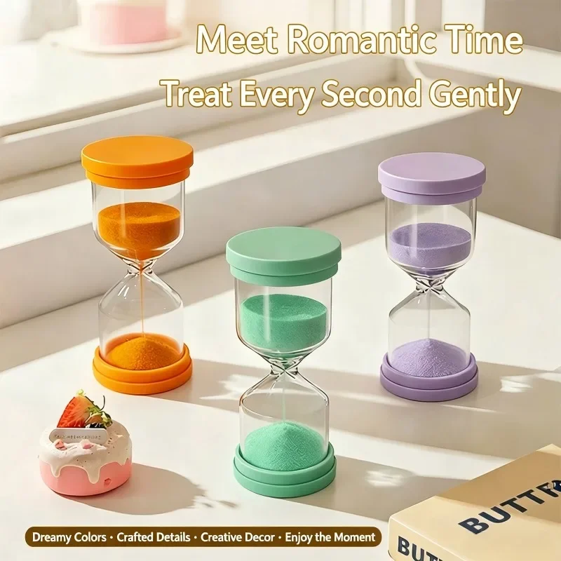 1 Pcs Creative Safety Hourglass Timer Office Adult Children Student Learning Time Management Hourglass Toy