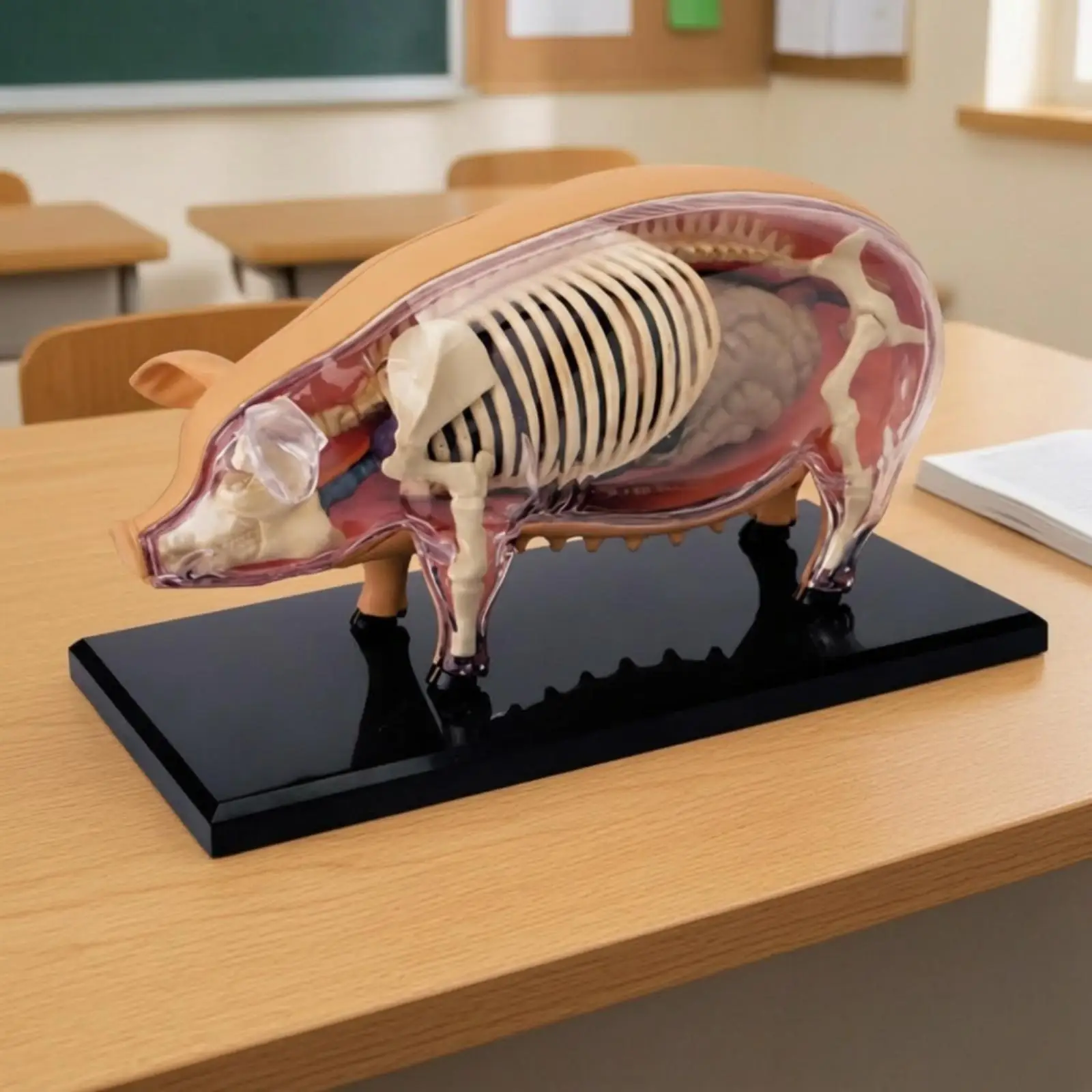 Pig Structural Assembly Model Detailed for Biology Students, Homeschool Learners