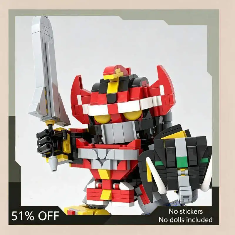 760PCS Deformed Armored Robot Warrior Mech Figure Model Custom Building Blocks MOC Creative DIY Assembly Toy Gift