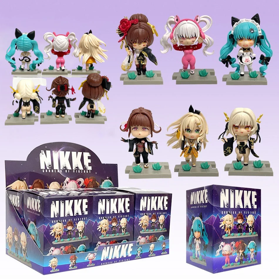 

Anime NIKKE The Goddess Of Victory Blind Box Series Game Q-version Alice Action Figurine PVC Series Model Cute Doll Toy Gifts