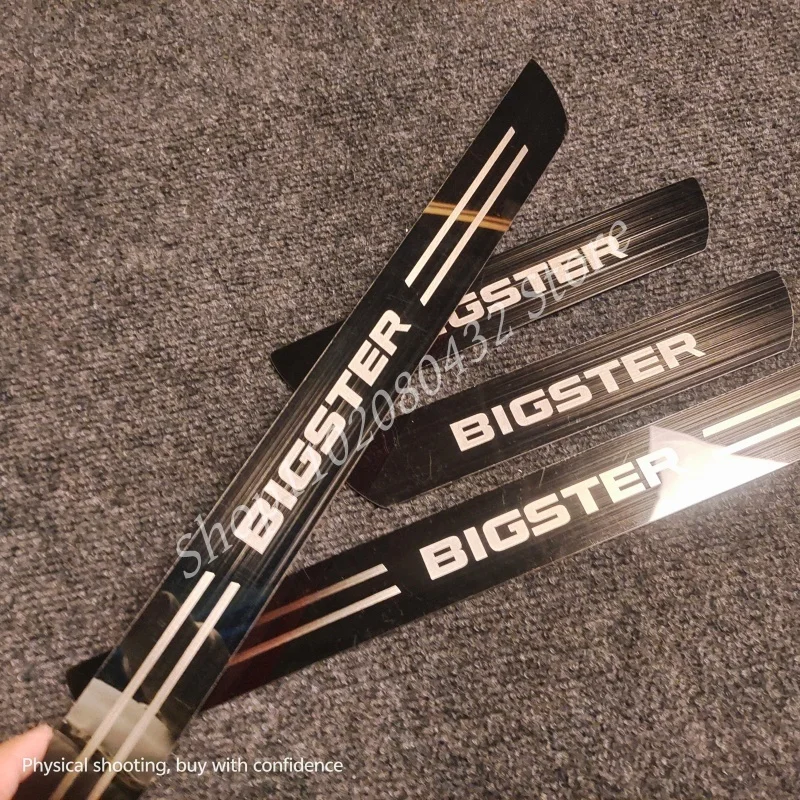 FOR DACIA BIGSTER 2024-2025 Stainless Sticker Door Sill Scuff Plate Guards Threshold Pedal Trim Car Accessories view 5