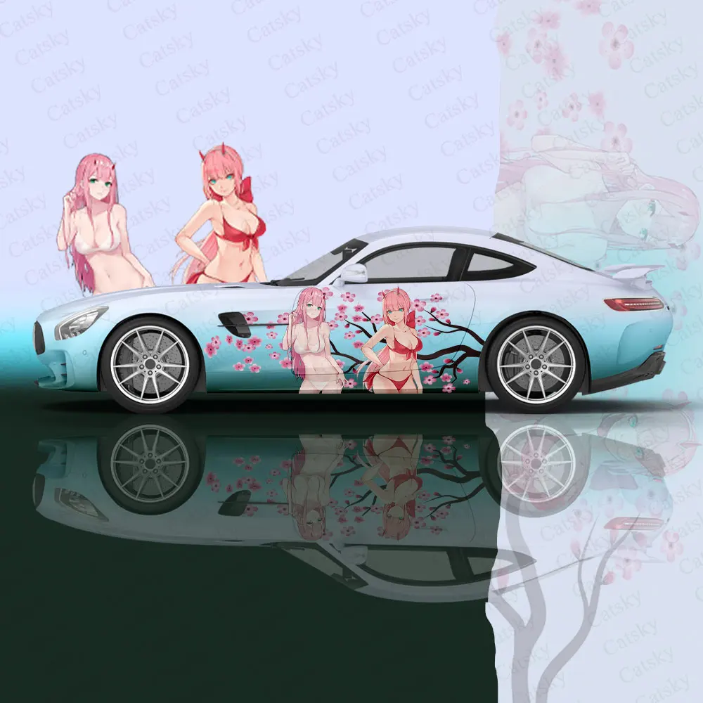 Anime Darling In The FRANXX Sexy Car Wrap Protect Sticker Car Decal Sticker Car Body Appearance Modification Decorative Sticker