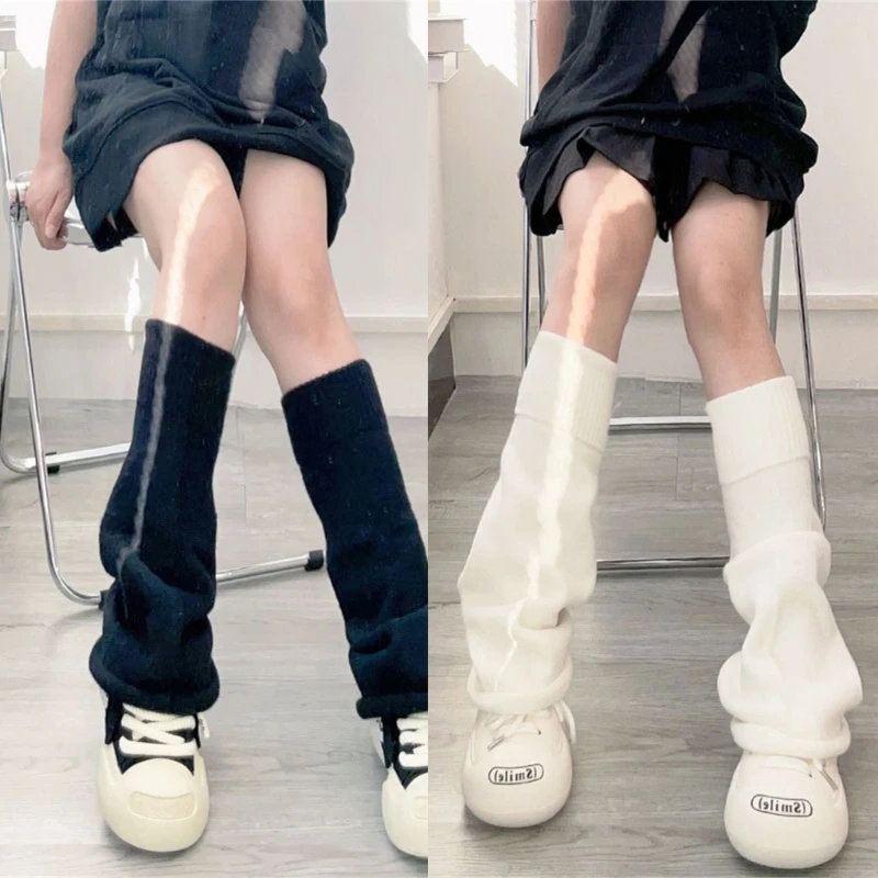 

Womens Warm Socks Knitting Ankle High Cosplays Stockings High Boot Calf Sleeve