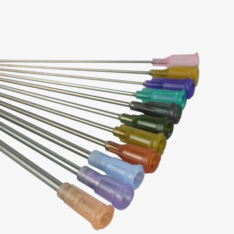 5Pcs/10Pcs 4 Inch Cannula Length Stainless Steel Glue Needle, 100MM Luer Lock Dispensing Needle for Filling E-Liquid, Syringe