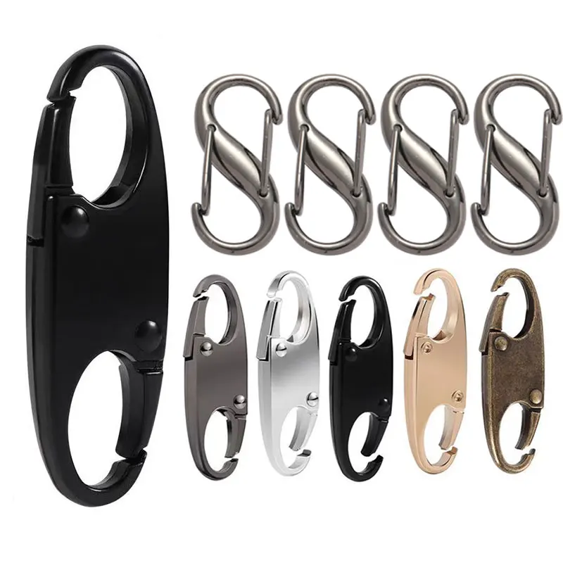 

5/10pcs Zipper Locks S Buckle Double Opening Clasps Hooks Connectors for Backpacks Luggage Zippers Clip Diy Accessories