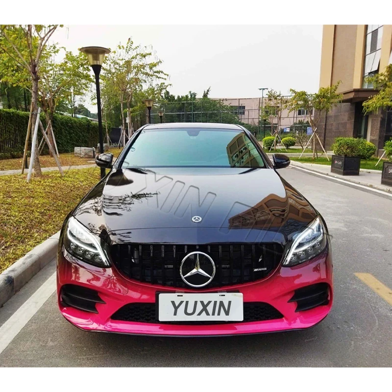 1,52*18 Meter Schwarz Rot Super Gloss Chameleon Auto Vinyl Wrap Fahrzeug Wraps