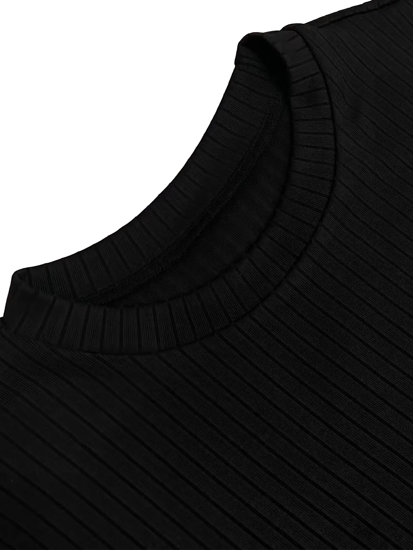 1820European and American women\'s fashion round neck pit strip slim sexy thread skin-friendly fabric fashion mid-length dress