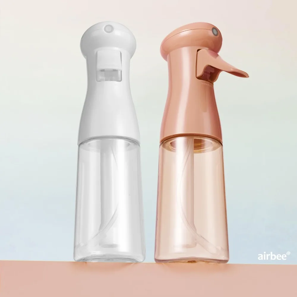 زجاجة رذاذ للشعر 6.8 أونصة - عبوتان، رذاذ فائق النعومة - مستمر مستمر للتصفيف، الصالونات، النباتات، التنظيف - فارغ
