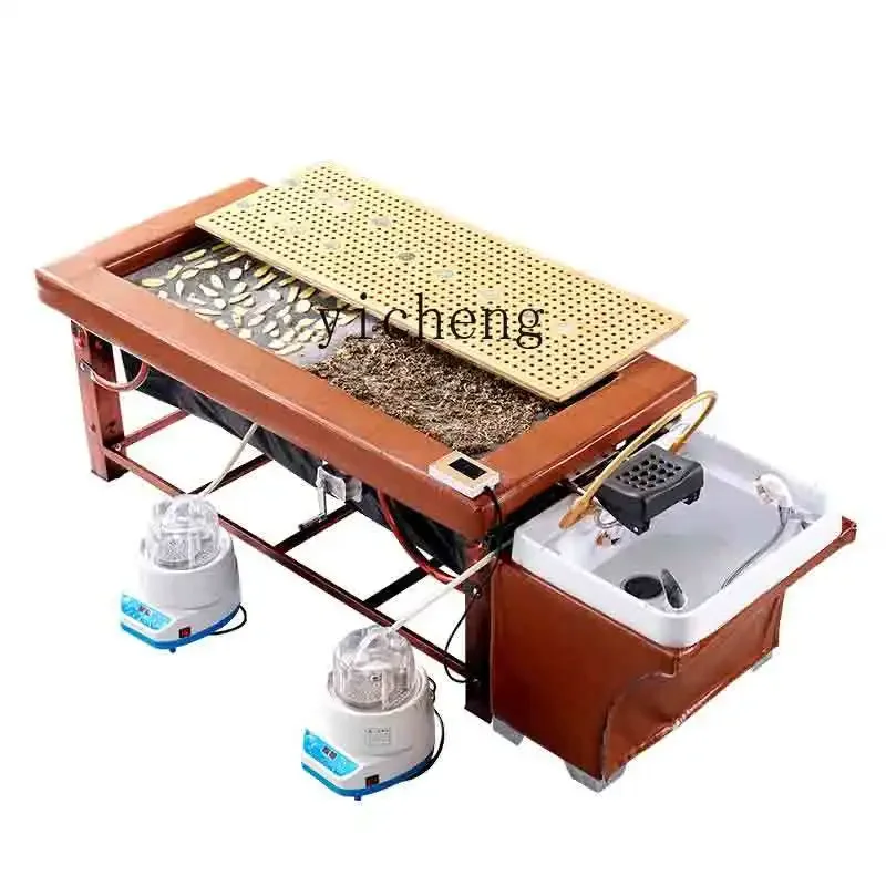 

HSN shampoo bed with constant circulation instrument, wrapped medicine fumigation , moxibustion physiotherapy integrated bed