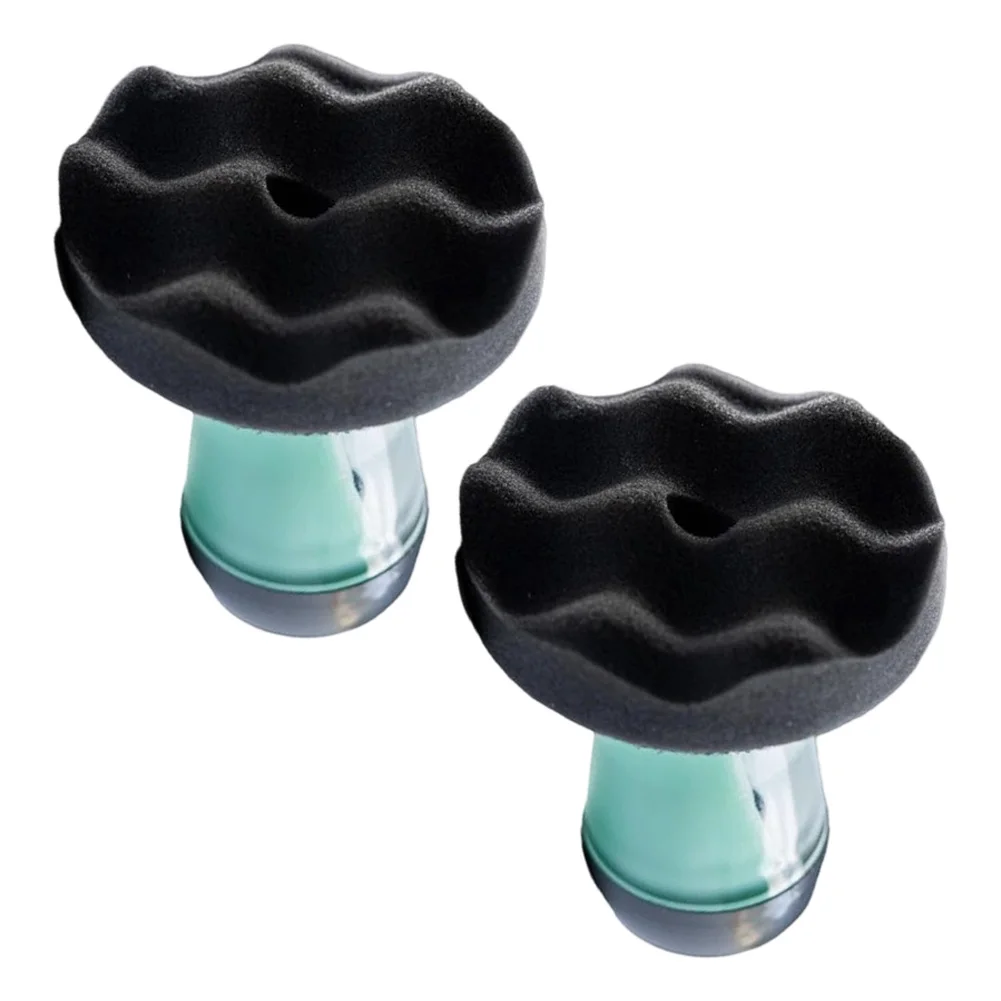 Black Tire Shine Applicator Pump System For Car Truck Wheel Gel Dressing Mess Free Detailing Brush Green