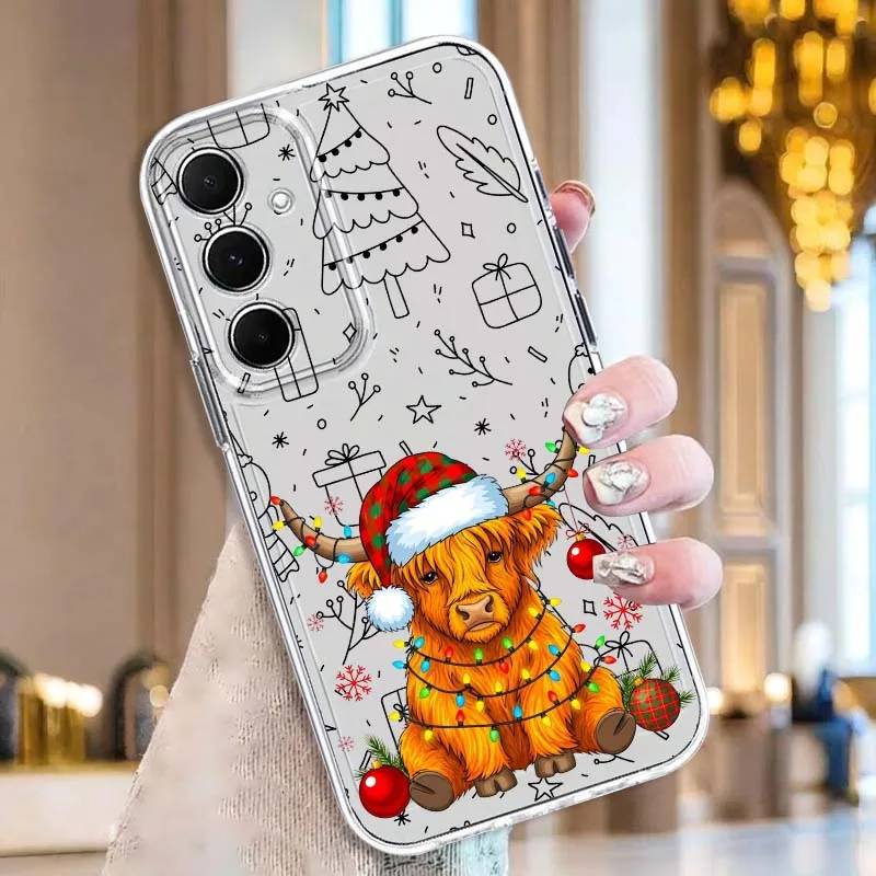 

Christmas Bulldog Cute Phone Case For Samsung Galaxy A73 A72 A71 A55 A54 A53 A52 A51 A33 A25 A22 A15 A14 A05 Transparent