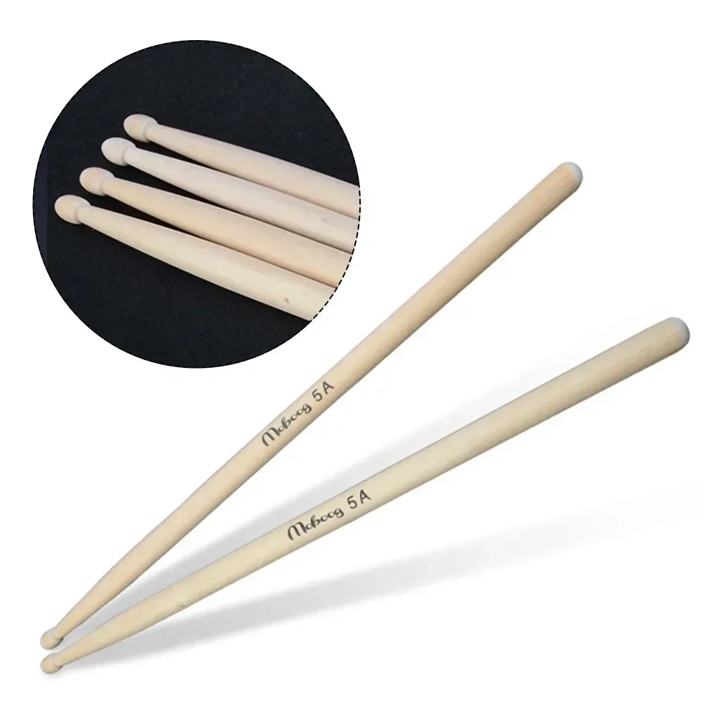 1 Pair 5A 7A Maple Drumsticks Professional Wooden Percussion Accessories Moboog Drum Mallets Musical Instrument For Beginne Part