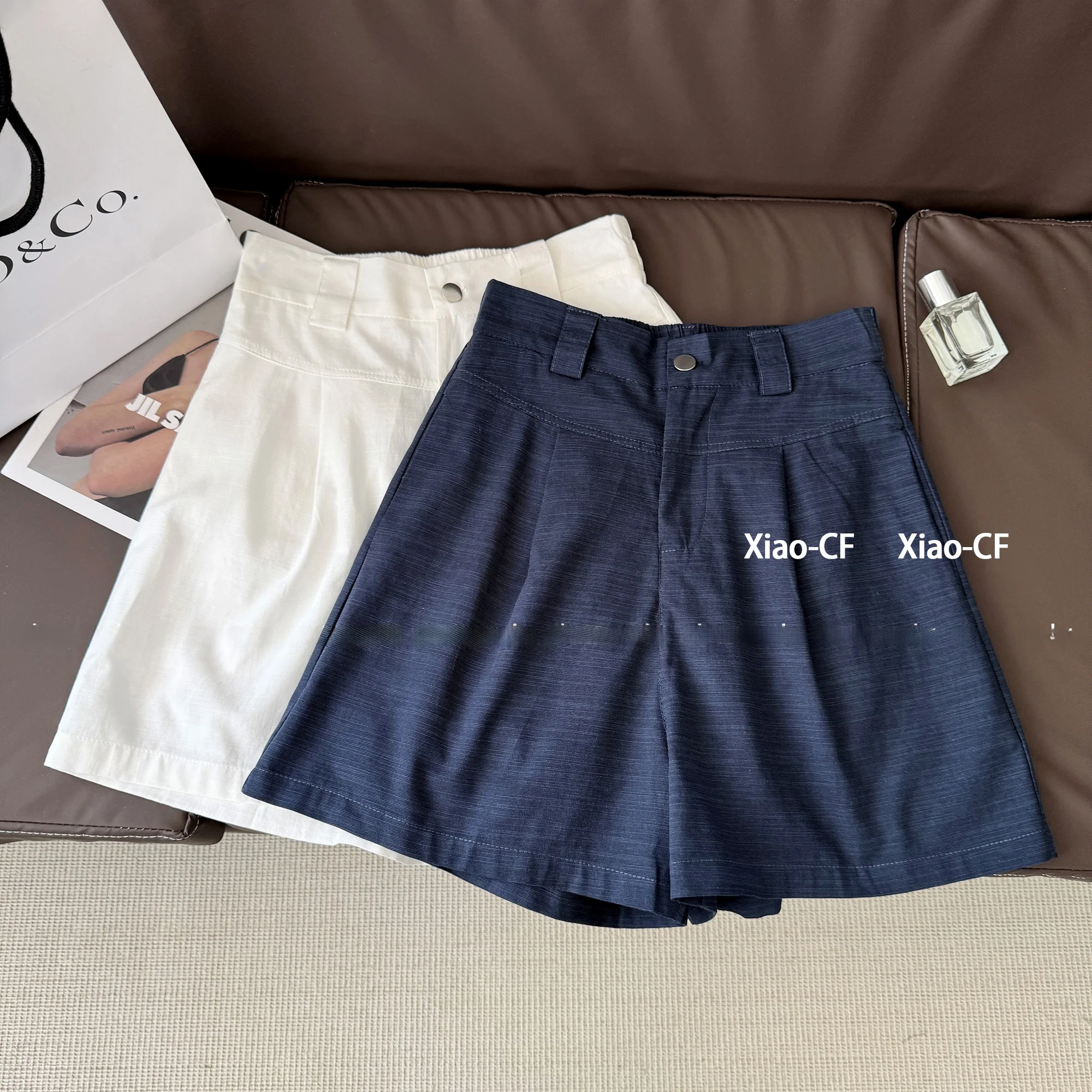 

Широкие брюки с высокой талией, женские летние тонкие льняные повседневные брюки трапециевидной формы, прямой крой, для поездок на работу, Sle Five-Quarter Le...