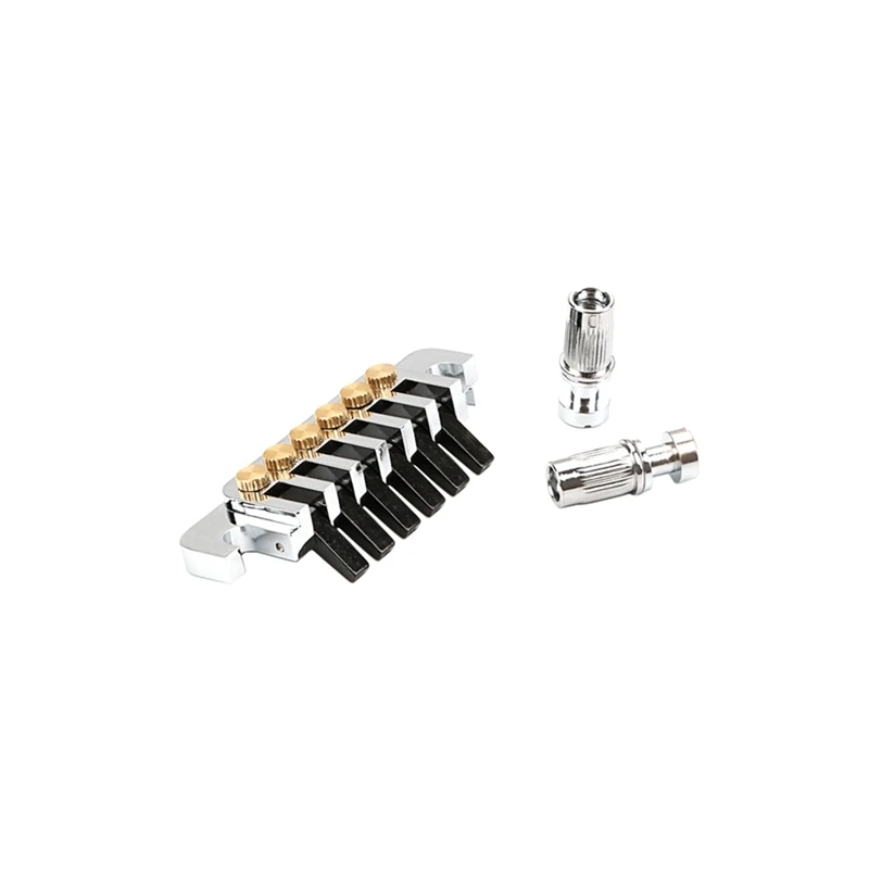 6-String Guitar Bridge Tailpiece-Vintage Bridges With Studs And Inserts Replacement Accessories For LP Les Electric Guitar