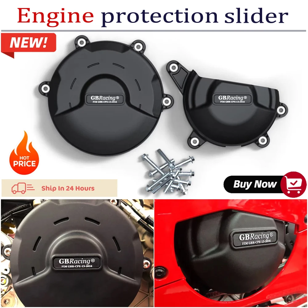 

GBRacing Engine Protective Cover Guard Protector Fall Protection Cover for DUCATI V4 Panigale V4S 2018-2024 Motorcycle