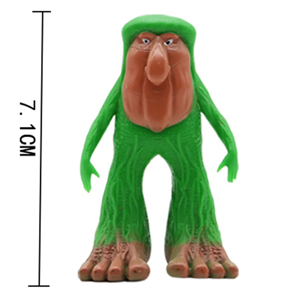 Shanhaijing Animation Doll Handmade Wooden Stick Man Wearing Shoes Shark Doll Handmade PVC Model Children's Toy Anime Periphery