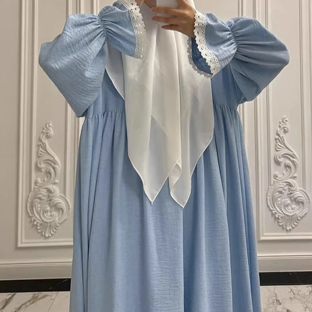 2025 Saudi Arabic Robe Kebaya Muslim Women Prayer Dress Dubai Abaya Turkey Kaftan Eid Jalabiya Islam Clothing Caftan Femme Gown