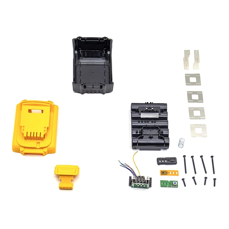 2 Set DCB200 Li-Ion Battery Plastic Case PCB Charging Protection Circuit Board Shell For Dewalt 18V 20V DCB183 Battery