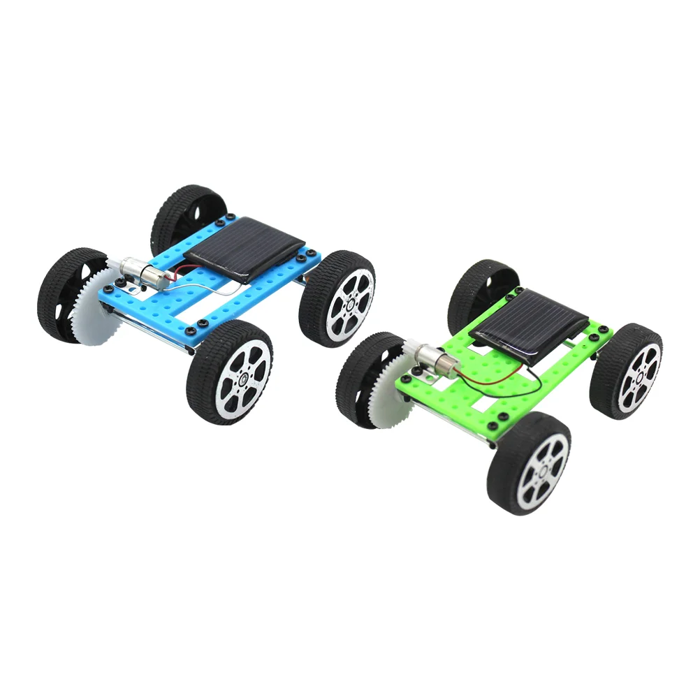 2pcs Educational Solar Car Model Kit Diy Science Experiment Toy Educational Solar Powered Car Model Making Kit Solar Powered Car