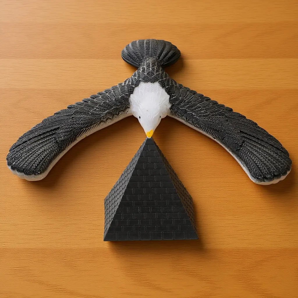 1Set Balance Eagle Plastic Gravity Bird Educational Early Learning Kids Desktop Display Imagination Challenge Balance Eagle Toy