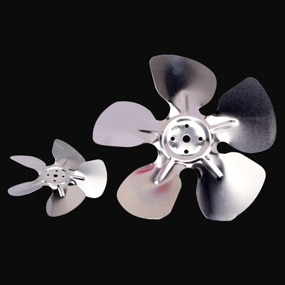 Set Of 4 Aluminum Cooling Fan Blades For Refrigerator Motor 150mm 200mm 250mm Diameter Replacement Cold Storage