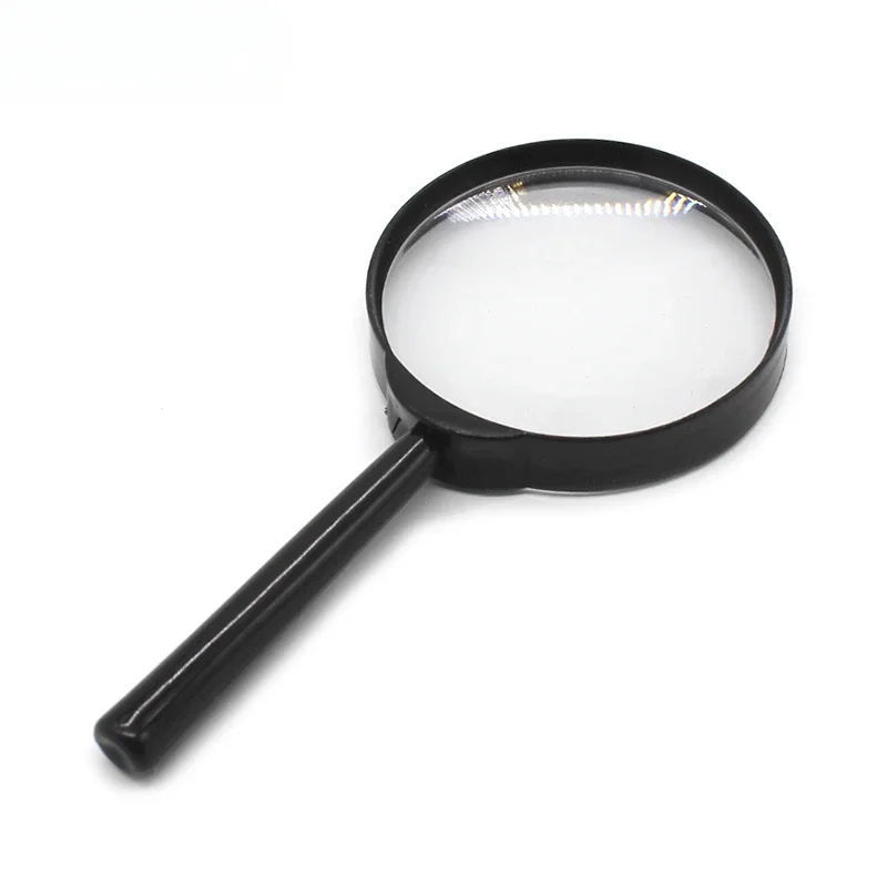 

Plastic handle magnifying glass convex lens handheld magnifying glass with handle primary and secondary school students