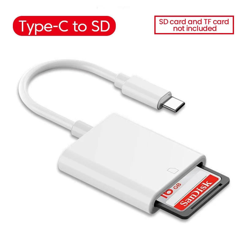 Lector de tarjetas OTG tipo C 4 en 1, unidad Flash USB, SD, TF, para iPad, tableta, USB tipo C a tarjeta de memoria inteligente para Xiaomi y Huawei