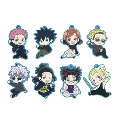 Jujutsu Kaisen Gojo Satoru Geto Suguru Yuji Nanami Kento Fushiguro Toji Choso Rubber Keychain Ornament Toys Collection Gift