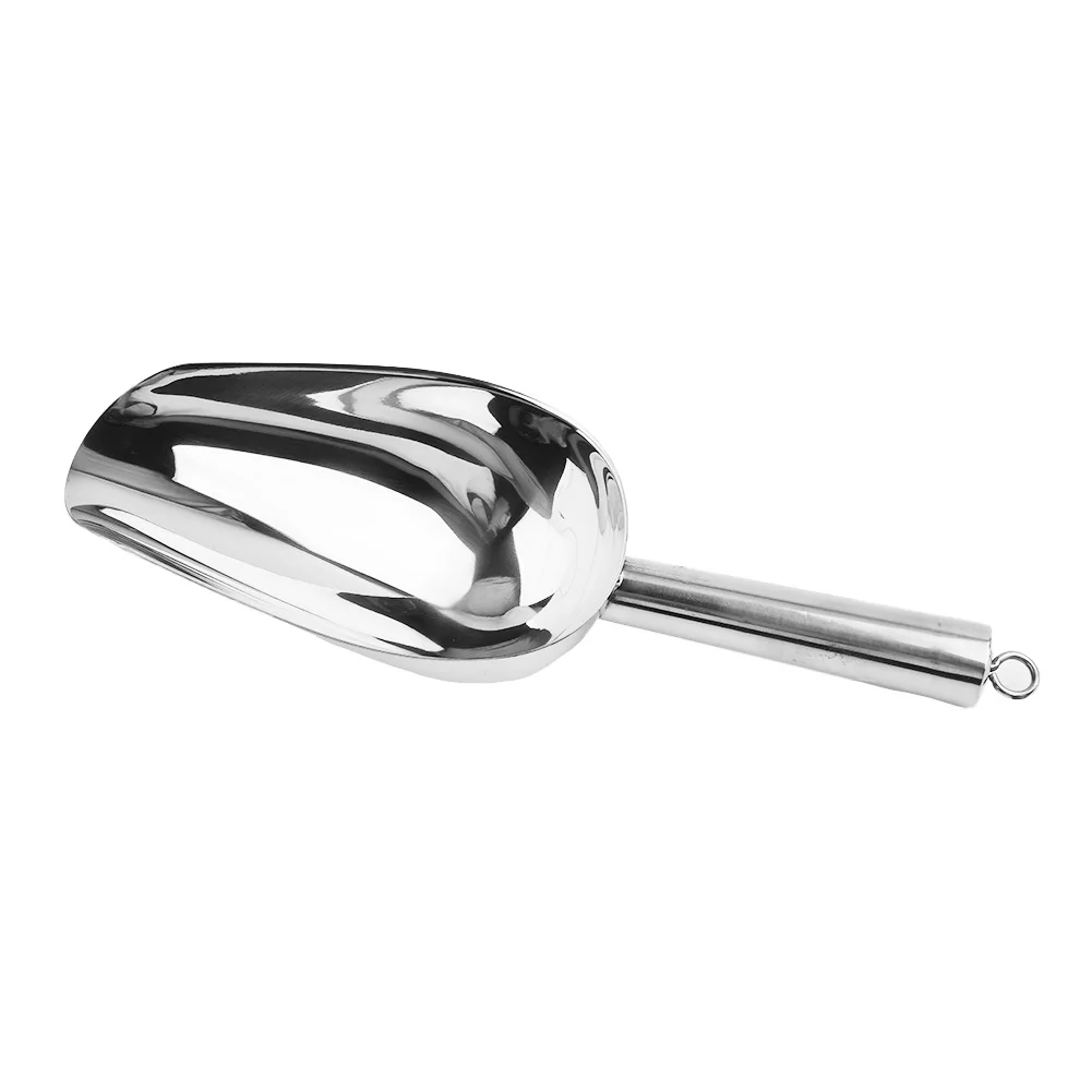 

Stainless Steel Ice Scoop Candy Ice Scraper Buffet Bar Food Measuring Scoop Shovel Flour Dry Goods Shovel Kitchen Shovel Gadget