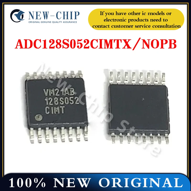1PCS-50PCS/LOT   ADC128S052CIMTX/NOPB  SSOP-16  Screen printing  128S052CIMT  Adc IC 12BIT SAR  New original  ADC128S052CIMTX