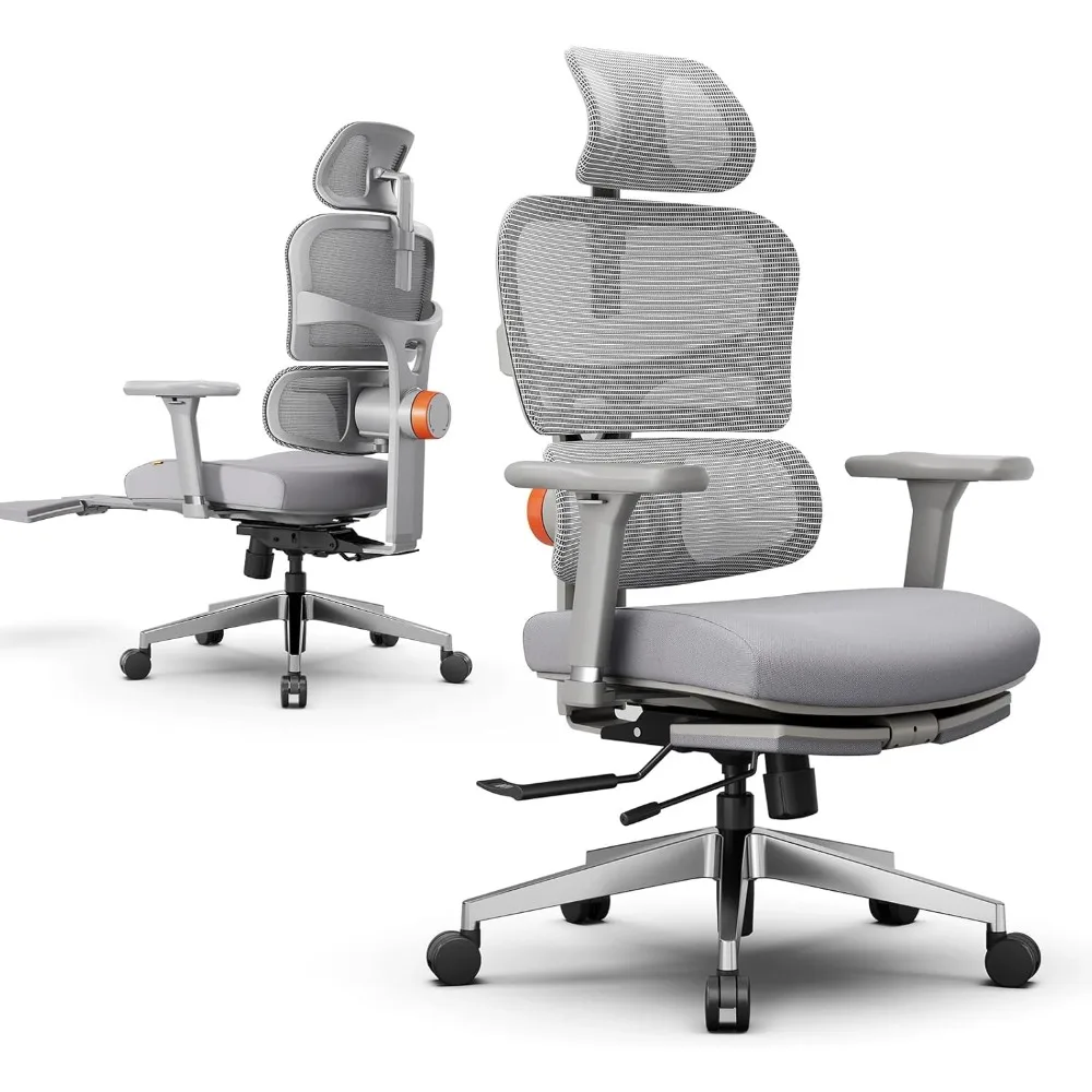 

Ergonomic Office Chair with Auto-Following Lumbar Support, 136° Recline, Computer Desk Chair