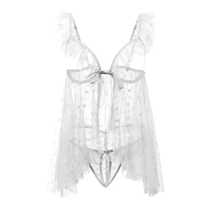 حار الملابس الداخلية النساء جنسي الملابس الداخلية الدانتيل المرقعة انظر من خلال ثوب النوم مثير دعوى بلون الدانتيل جريئة الملابس الداخلية امرأة