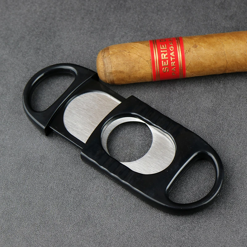 Stainless Steel Cigar Cutter, Sharp Sigaar Cutting Tool, Cigar Guillotine, Pocket Cigar Accessories, New, 2022