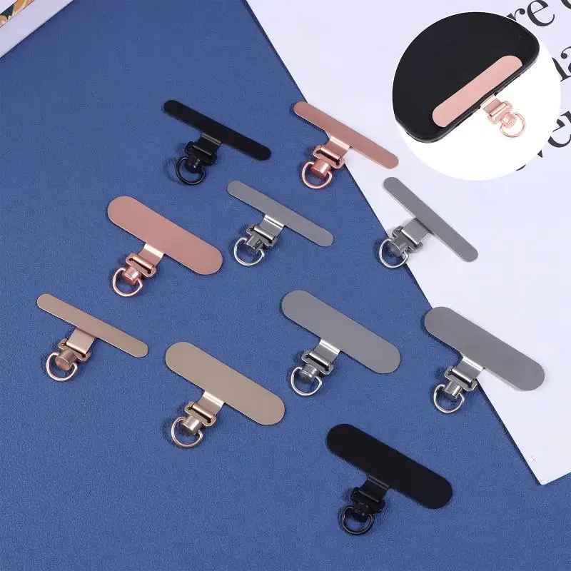 【面白い】1個入りメタル製携帯電話ストラップガスケットパッチ、取り外し可能な携帯電話ロープカードクリップ、ユニバーサル紛失防止携帯電話ストラップホルダーアダプター