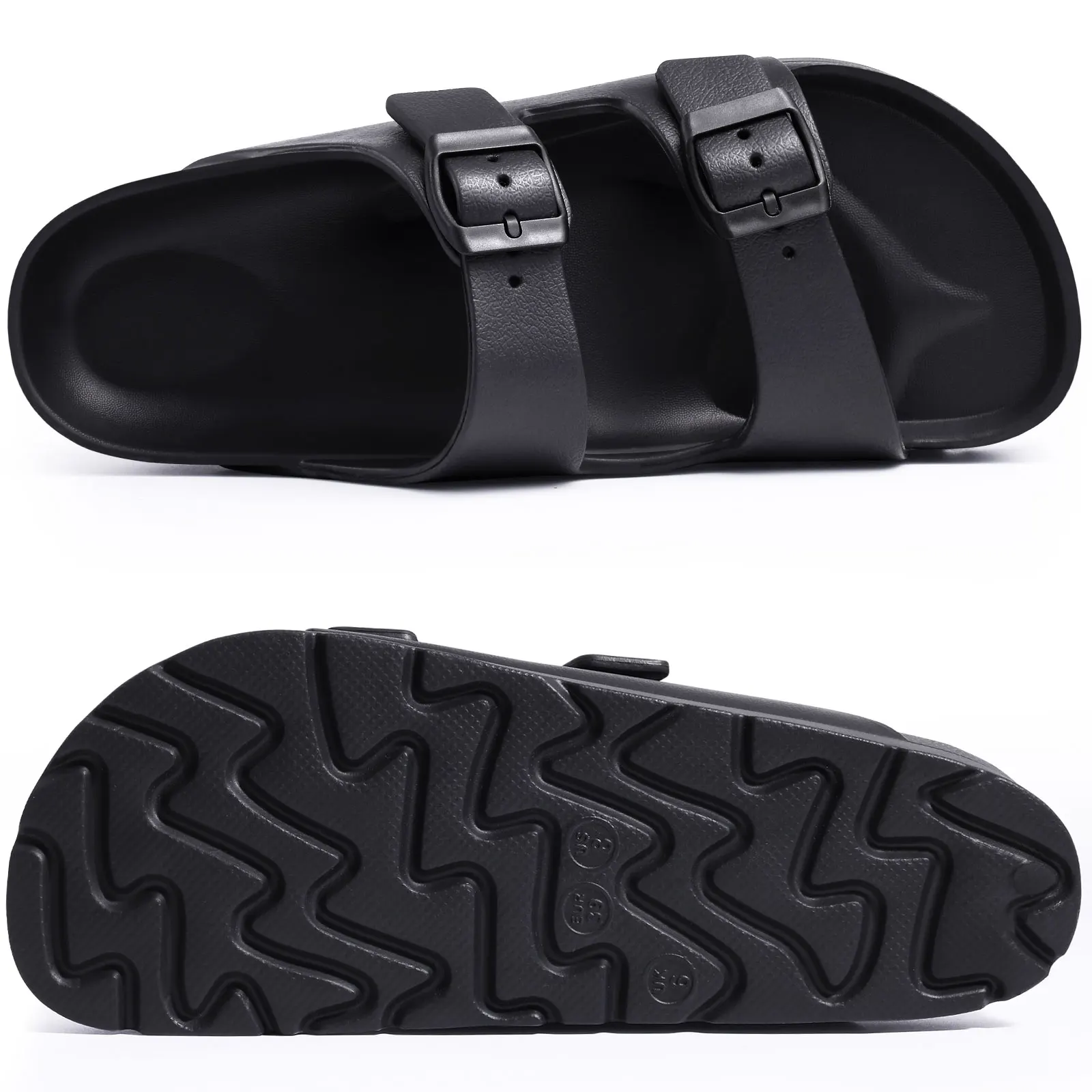 Bebealy Summer Women Slippers Women Flat Sandals Soft Beach Slippers Fashion Platform Slippers Home Slippers Adjustable buckle