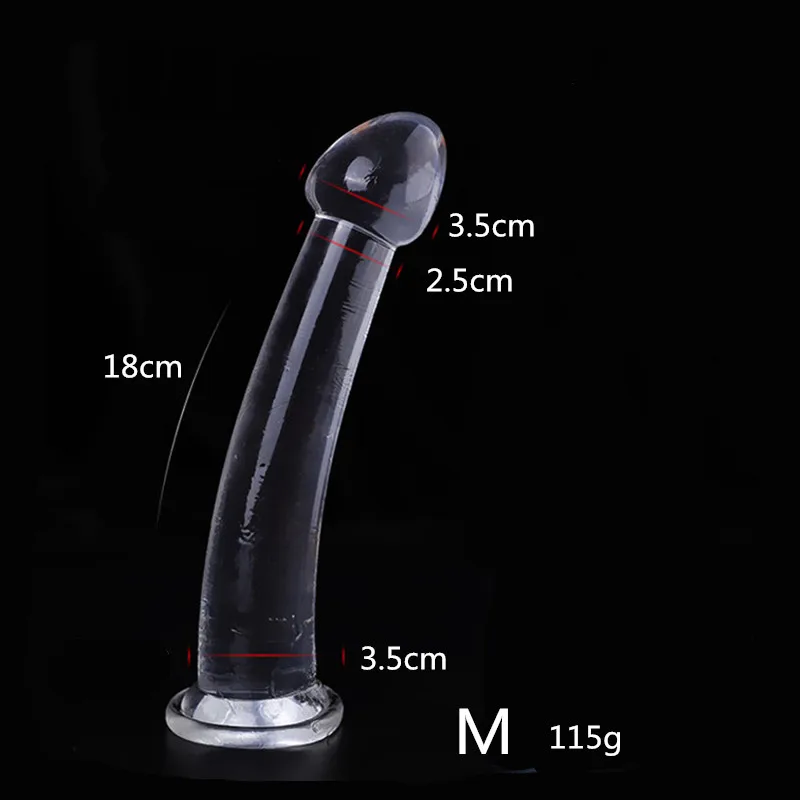 SMLXLCrystal Anal Plug 4 Size Sex Toys Butt Plug Anal Stimulator Prostate Massager Dildo Sex toys for men