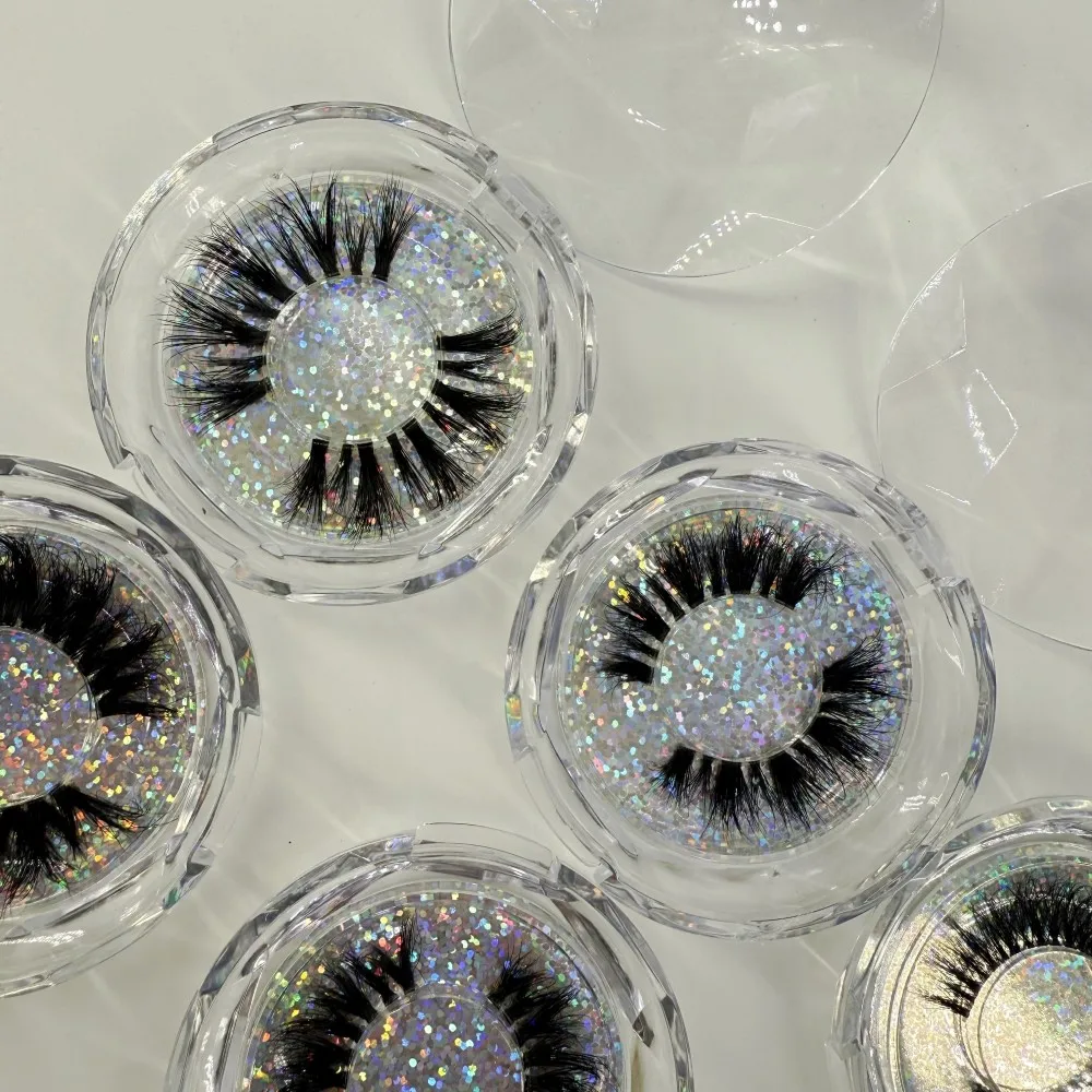 20 paia per lotto Fascia invisibile Ciglia naturali Ciglia di visone Fascia trasparente Ciglia di visone al 100%