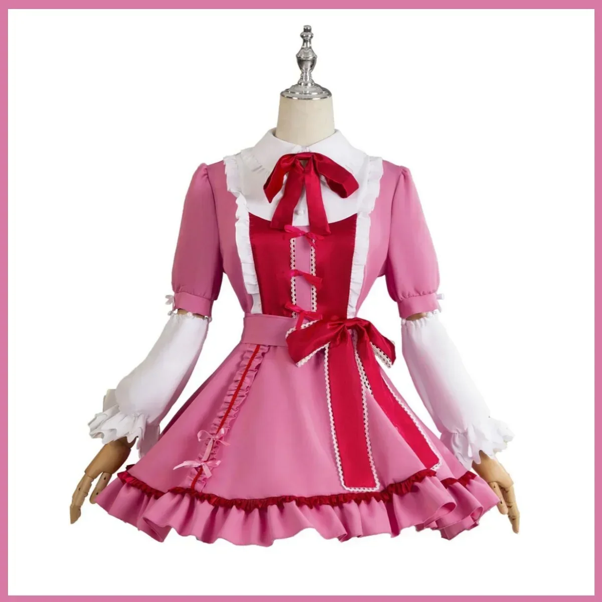 Anime Panty & Stocking with Garterbelt Stocking Anarchy Cosplay Costume Wig Pink Lolita Dress Woman Sexy Kawaii Halloween Suit