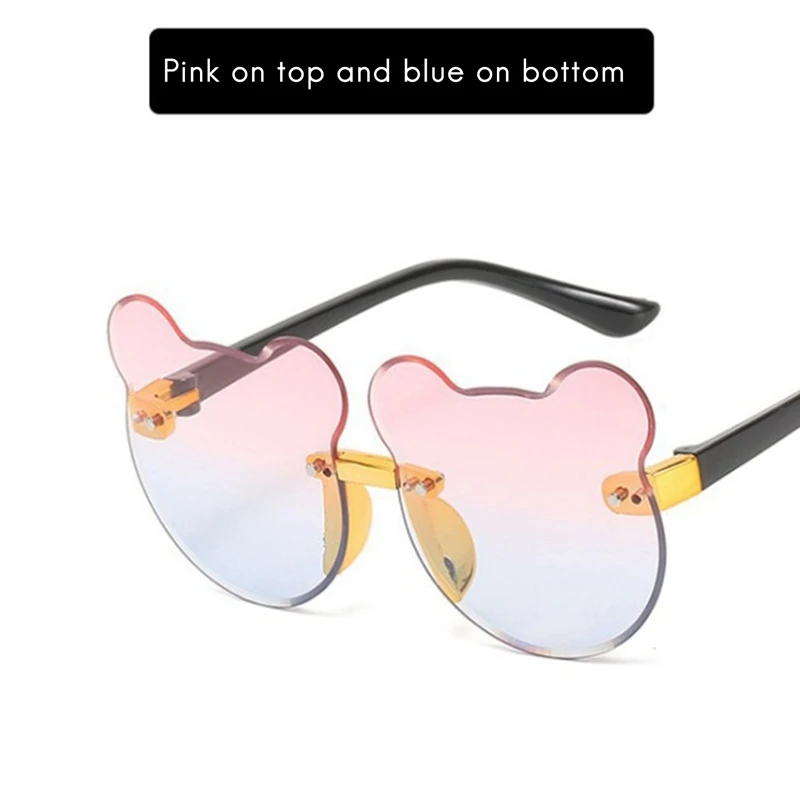 New Popular Children's Cat Ear Sunshade Sunglasses Children's Trendy Fashion Anti-UV Sunglasses