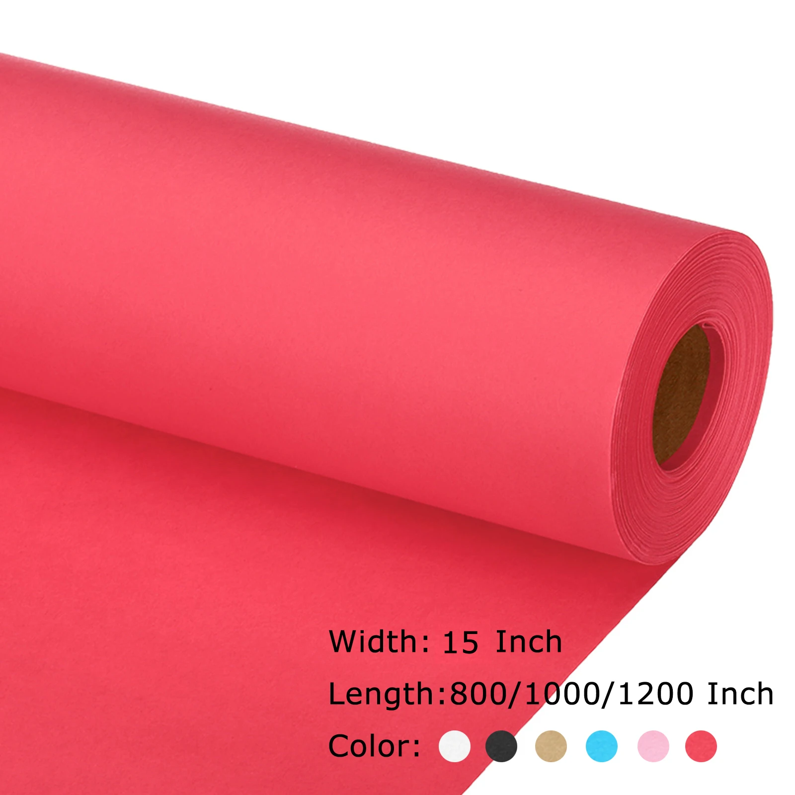 38cmx20/25/30m Packaging Paper Wrapping Paper 80 GSM Craft Paper Roll Kraft Packing Paper for Arts Gift Flower Bouquet Wrapping