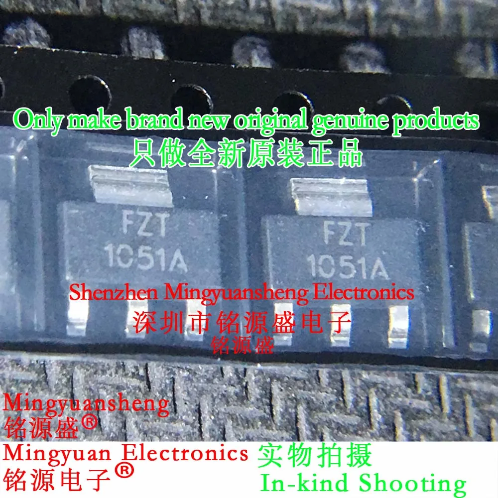 

Mingyuansheng New Original Genuine Fzt1051Ata Fzt1051 5A 40V Package Sot223 Ic Npn Bipolar Transistor - Bipolar Junction Transistor (Bjt) Chip (1-100Pcs)