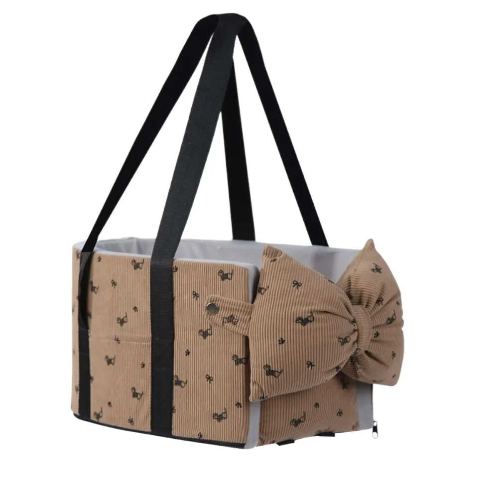 

Автомобильное кресло для собак с мультяшным рисунком, комфортное, вместительное, безопасное, с поводком, подушка-сиденье для перевозки животных в машине